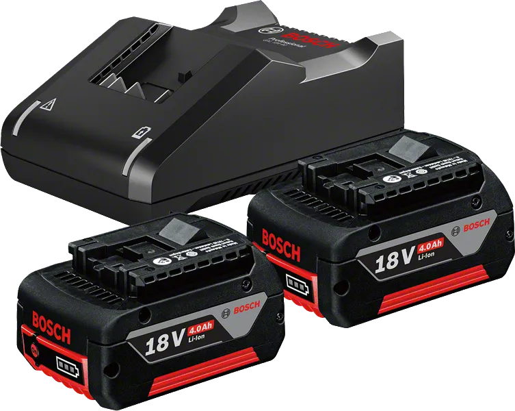 2 x GBA 18V 4.0Ah + GAL 18V-40 Professional