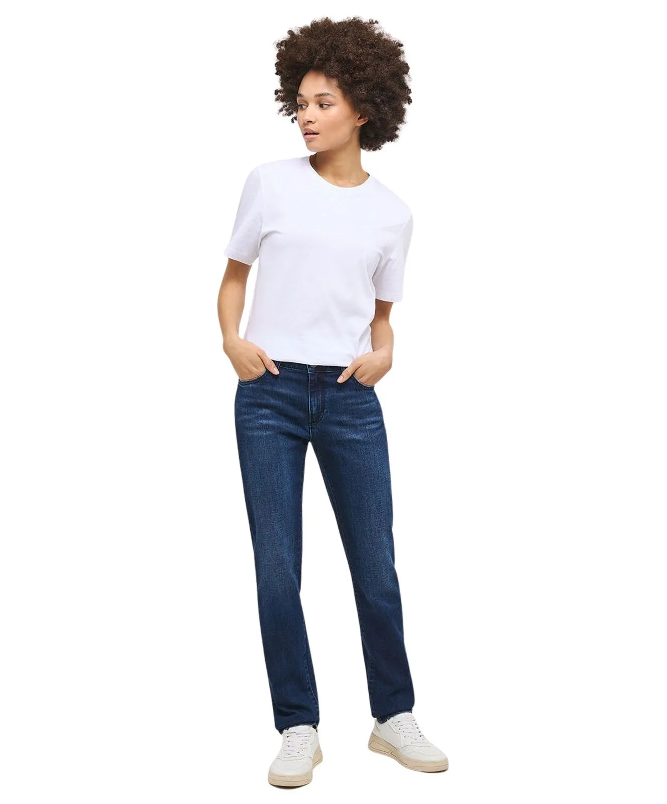 Mustang Crosby Relaxed Slim fit Jeans in dunkelauer Optik